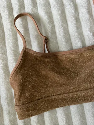 aerie Shimmery Brown Bikini  Scoop Top thumbnail 2