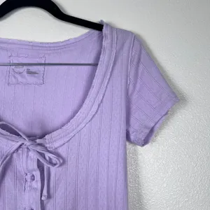 Aerie Women's Scoop Neck Short Sleeve Tee Purple Sz S thumbnail 3