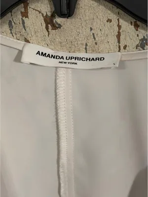 Amanda Uprichard Calabra Dress, Ivory, size small thumbnail 2