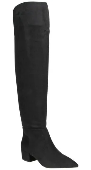 NWT On 34th Gabriellaa Over-the-Knee Boots 10019655400 Black Microsuede 5.5M thumbnail 1