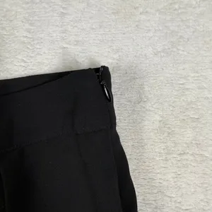 Zara Black Pleated Mini Skort High Rise Side Zip Size Medium Casual Chic thumbnail 3