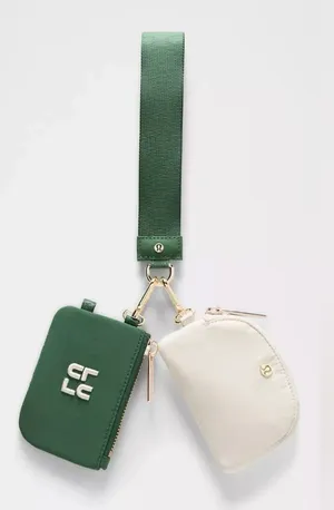 Lululemon Athletica NWT Dual Pouch Wristlet Stack w/Gold thumbnail 1
