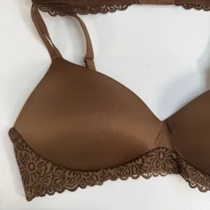 No Boundaries Sz XL Bra Lot Of 2 Light Lift Wire Free Brown Latte T-Shirt Padded thumbnail 4