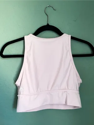 Buff Bunny Viva La Vibe Bra Tank Size Small Soft Pale Pink Mesh Front Padded thumbnail 10