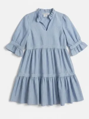 Gretchen Scott Teardrop Stripe Wash & Wear Periwinkle XS NWT thumbnail 2