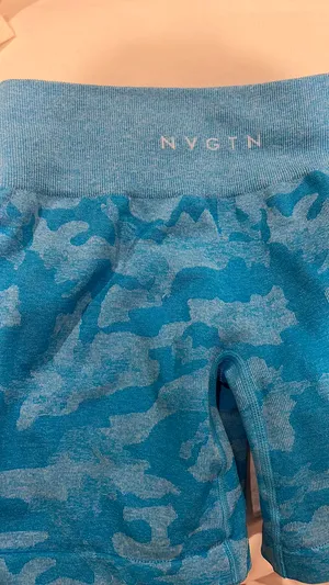 NVGTN Camo Seamless Shorts Caribbean Blue thumbnail 8