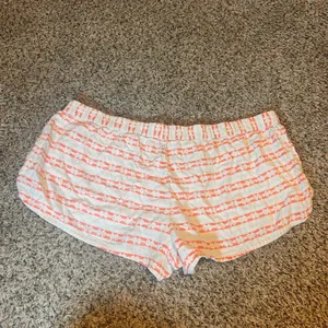 Aerie White & Coral Striped Shorts XXLTG‎ Extra Extra Large Lounge Casual thumbnail 6