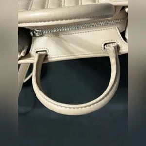 Steve Madden Quilted Mini Tote BNIKO Crossbody Purse Beige thumbnail 6