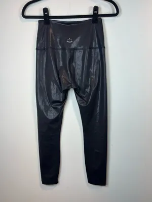 Beyond Yoga High Rise 7/8 Athletic Leggings Foil Black Yoga Gym Pilates Sz Small thumbnail 6