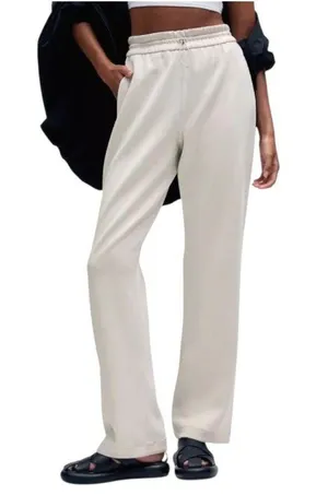 Lululemon Pants Women 8 Ivory Bone Softstreme High Rise Full Length Athleisure thumbnail 1