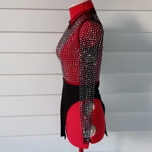 Shein Embellished Sheer Bodysuit Sz XS thumbnail 7