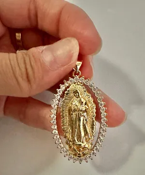 Gold Plated Guadalupe Pendant thumbnail 1