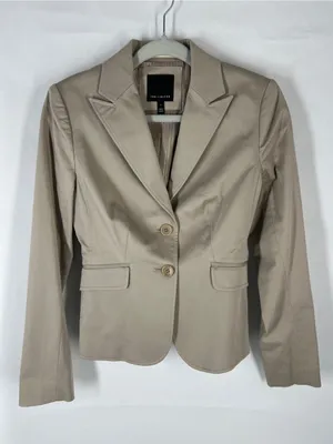 The‎ Limited Tan Stretch Cotton Fitted Blazer Size 2 thumbnail 1