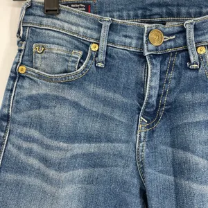 True Religion Nikki Mid Rise‎ Flare Jeans Women Size 26 Blue Denim Y2K thumbnail 3
