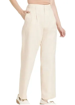 A New Day Women’s High-Rise Straight-Leg‎ Pants Size 8R Beige thumbnail 1