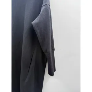 Black‎ Knit Dress Womens Medium Minimalist Work Office 3/4 Sleeve Stretch thumbnail 5