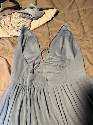 Lulus Bridesmaid Dress Blue Dusty thumbnail 3