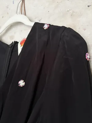 Farm Rio Black Mirror Embroidered Jumpsuit thumbnail 5