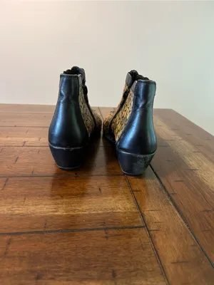 Pikolinos Floral Leather Ankle Booties Green Comfort Shoes EU 38 thumbnail 5