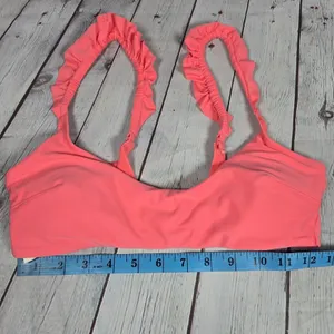 aerie Ruffle‎ Scoop Bikini Top M NWT thumbnail 8
