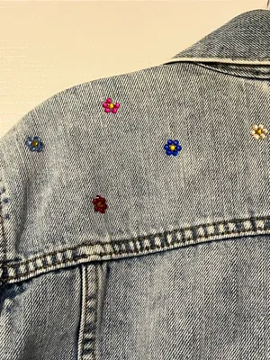 GAP Custom Denim Jacket Bedazzled thumbnail 6