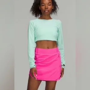 NWT Lululemon Hotty Hot HR Sonic Pink Skirt Size 12 Shorts Underneath thumbnail 8