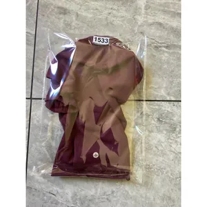 Halara NWOT Burgundy Cutout Double Layer Crop Top Short Sleeve Athletic Small thumbnail 7