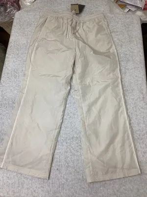 Nike Womens Essential‎ High Rise Woven Track Pants Sail Beige FV7655-110 XL thumbnail 1