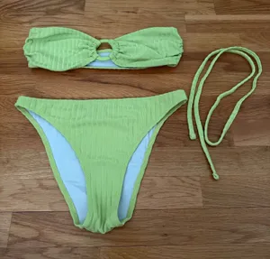 Solid & Striped Bikini Set thumbnail 1