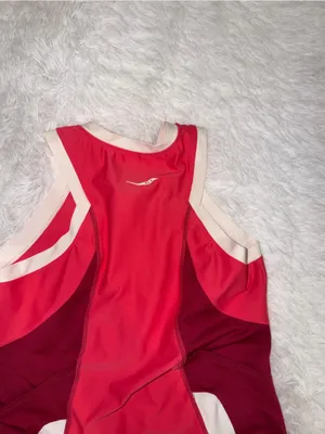 Saucony Women's Triathlon Suit Two-Tone Front-Zip One-Piece Swimsuit size XL thumbnail 8