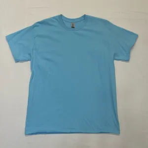 Gildan Light Blue Crewneck Tee | Oversized Cotton T-Shirt Women’s Size Large thumbnail 8