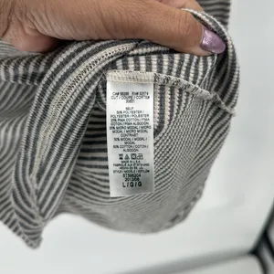 SPLENDID THERMAL FOREVER HENLEY lightweight casual gray striped longline thumbnail 5