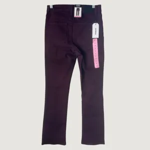 1503 | NWT Express Wine Wash Mid Rise Bootcut Jeans Burgundy Women 6 Fall Office thumbnail 2