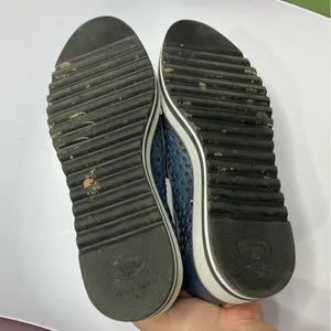 Summit by white mountain blue perforated leather‎ platform shoes size 39 thumbnail 6