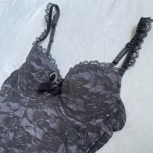 Women’s Lace Lingerie Padded Bra & Slip Dress Size Medium A11 thumbnail 2