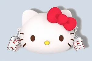NWT Small Hello Kitty Silicone Purse/ Crossbody Bag, Approx 5” by 4” Sanrio thumbnail 1