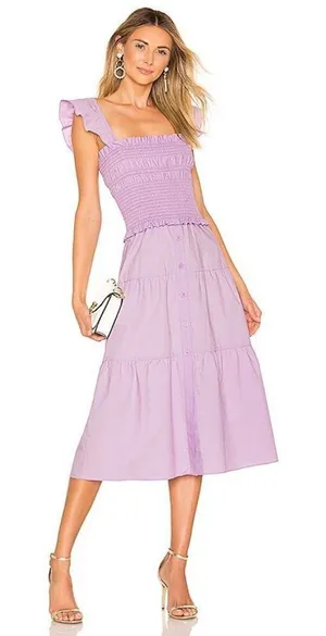 ✨Amanda Uprichard Fillmore Lavender Sz Small Dress✨ thumbnail 1