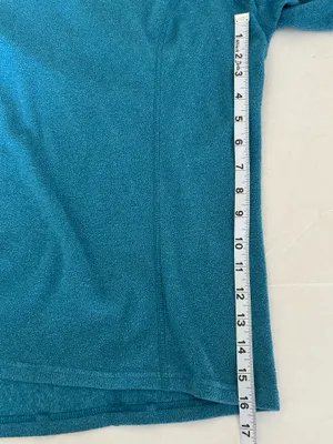 The North Face Teal Quarter Zip Fleece Pullover Women’s XL Cozy Outdoor Jacket thumbnail 6