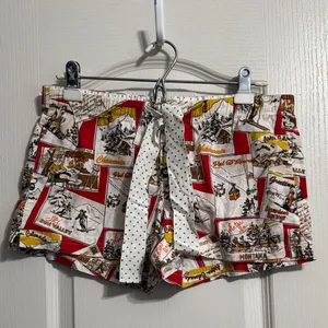 J. Crew Vintage Inspired Ski‎ Print Lounge Pajama Shorts Retro Cottagecore thumbnail 2