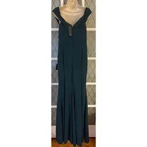Lulu's Formal Mermaid Floor Length Off Shoulder Green Evening Dress Womens XL thumbnail 5