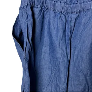 Love Tree Short Sleeve Elastic Waist Shorts Style Denim Romper Sz L New With Tag thumbnail 10