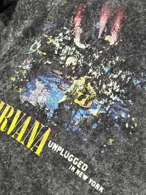 Nirvana Unplugged New York Rock Band Shirt thumbnail 3