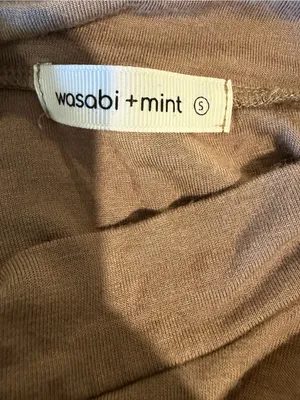 Wasabi & Mint Brown Mock Neck Sleeveless Tank Top Size S thumbnail 2