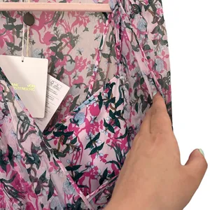 DIANE VON FURSTENBERG Kelby Floral Silk Mini Dress‎ NWT Sz Large thumbnail 3