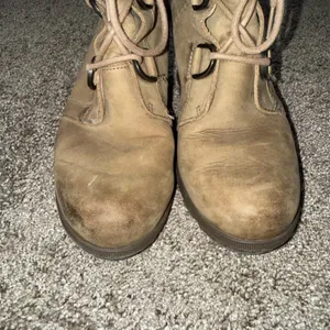 Sorel Joan of Arctic Wedge Boots Women 79 Tan Leather Good Lace Up NL1988-245 thumbnail 3