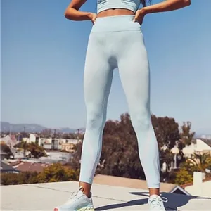 FREE PEOPLE FP MOVEMENT The Essence‎ High Waist Leggings In Teal Combo M/L NWT thumbnail 3