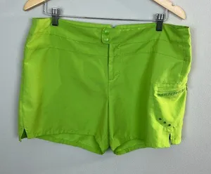Merrell Shorts 12 Green‎ Outdoor Casual Zip Pocket Lightweight Womens thumbnail 1