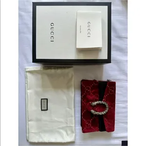 Gucci | Red Mini Bag with Silver Chain thumbnail 2