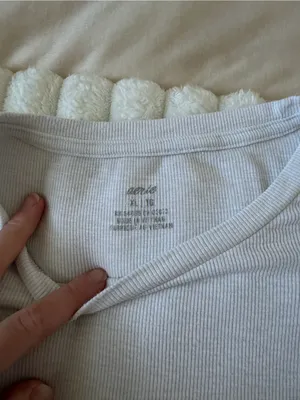 aerie white Ribbed Short Sleeve Tee thumbnail 4