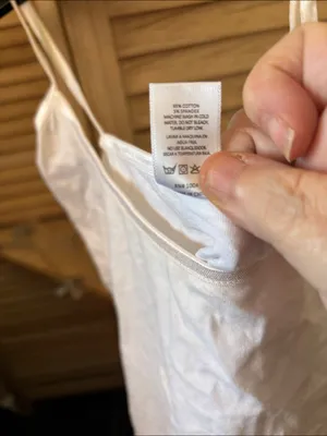 Simple White Stretch Strap Cami Medium thumbnail 4